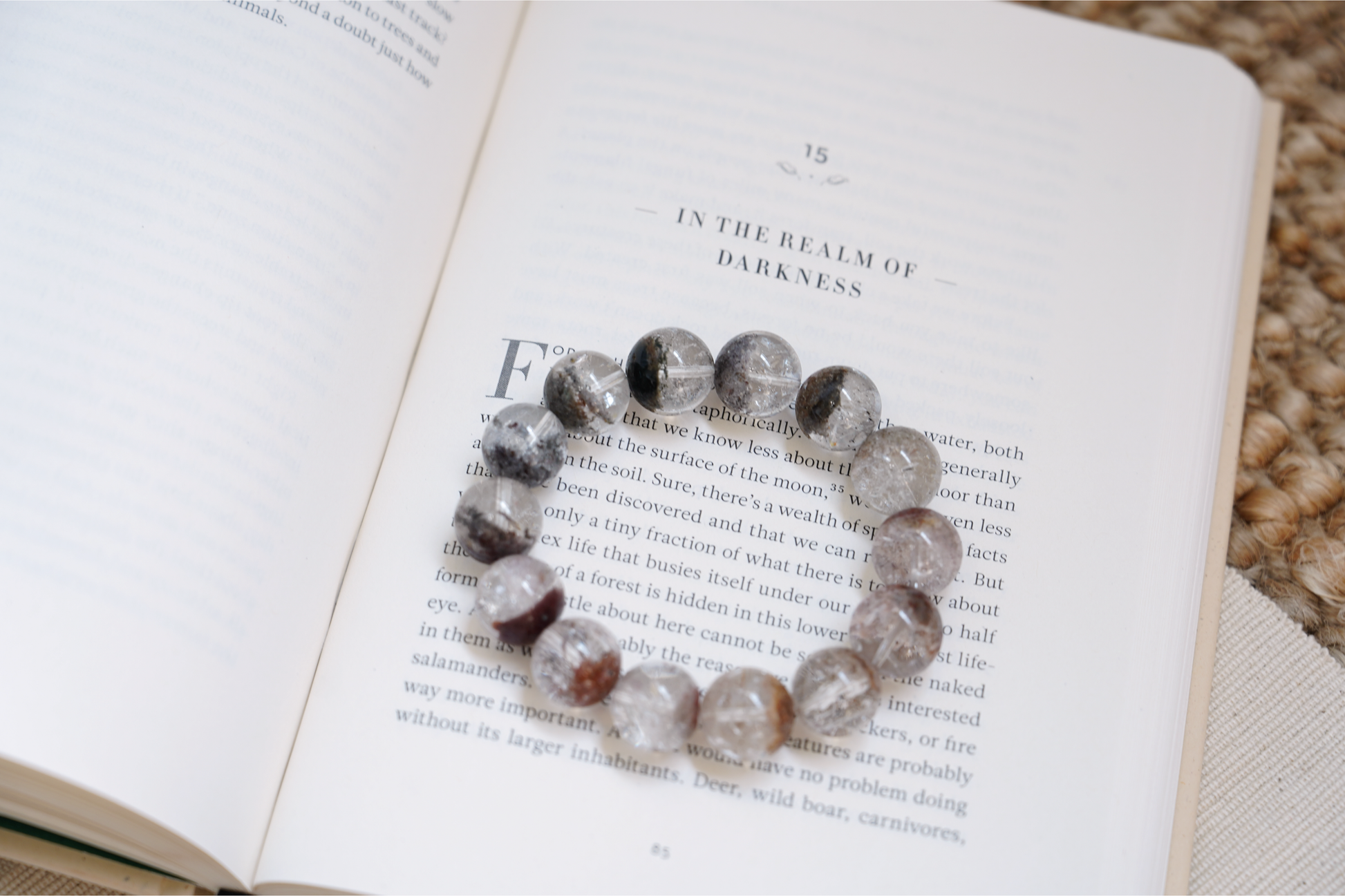 Autumn Vibe Collection Crystal Bracelets | Rutile Quartz • Hematoid Quartz • Garden Quartz • Mud Skeletal Quartz