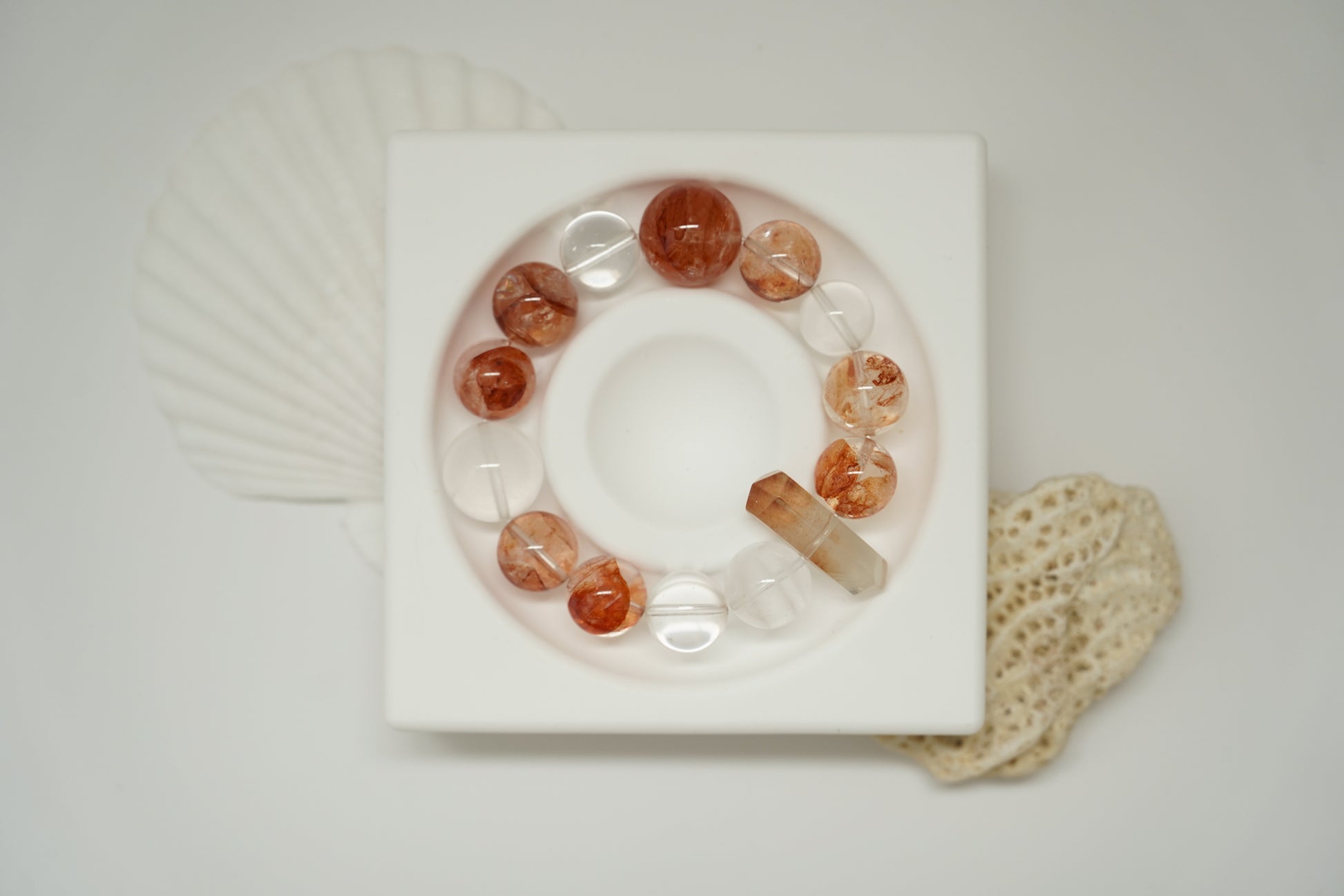 Amber Dawn Crystal Bracelet on a white background